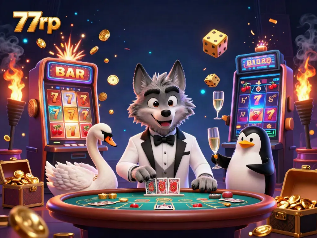 Experience thrilling gameplay with 77rp featuring casino characters and rich visual elements.