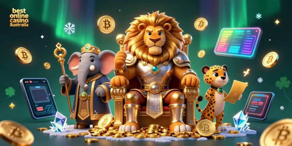 Experience the excitement of the best online casino Australia with vibrant characters and dazzling 3D art.