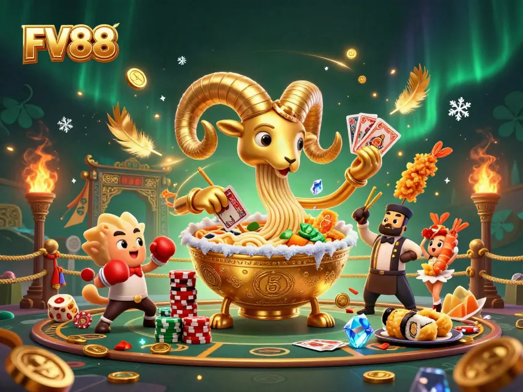 Experience exciting gameplay at FV88 with unique characters and vibrant casino elements.