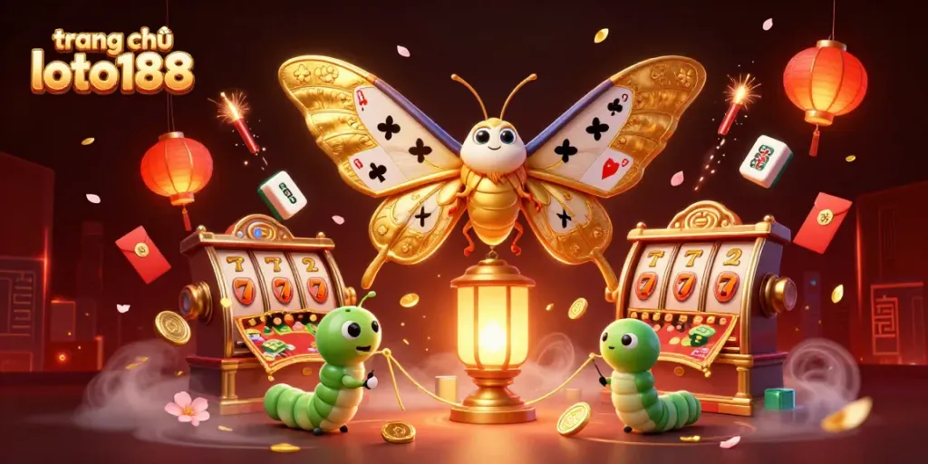 Engaging illustration representing the vibrant world of trang chủ loto188, featuring lively casino elements and characters.