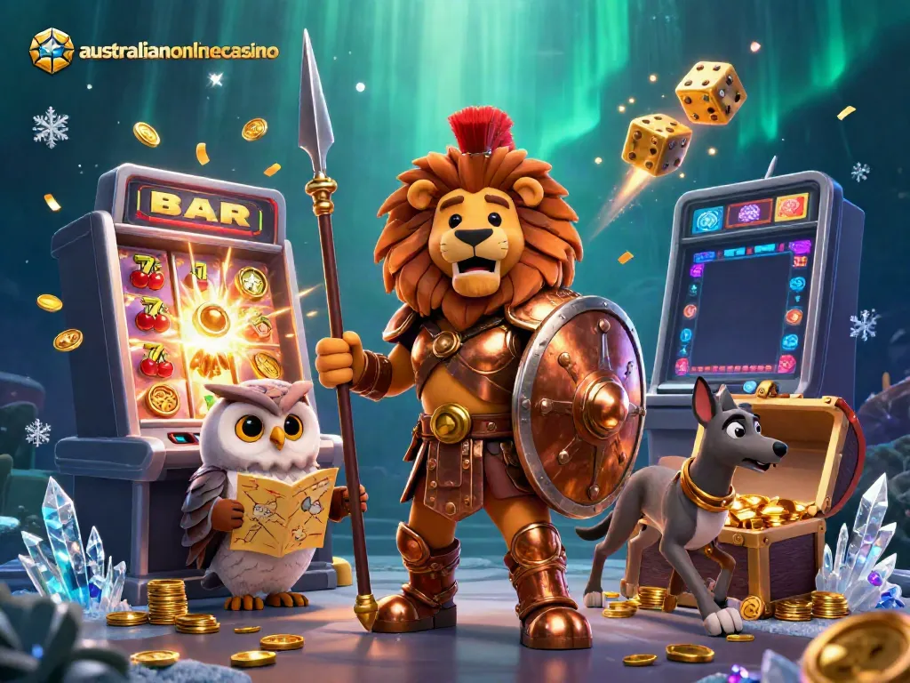 Experience thrilling action with the australianonlinecasino as luck explodes from a 3D slot machine.
