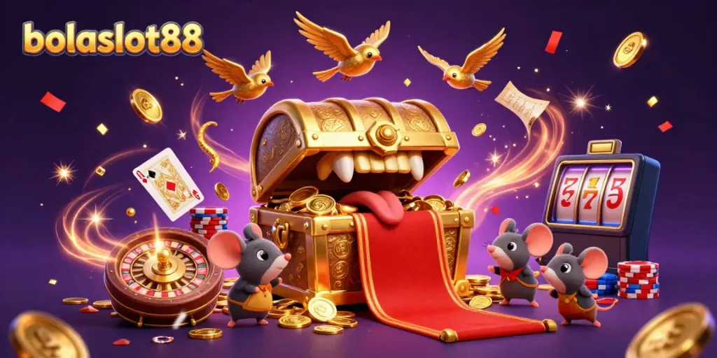 Engage in thrilling games at bolaslot88 with vivid 3D elements and vibrant casino atmosphere.